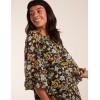 Floral Raglan Sleeve Tunic Dress