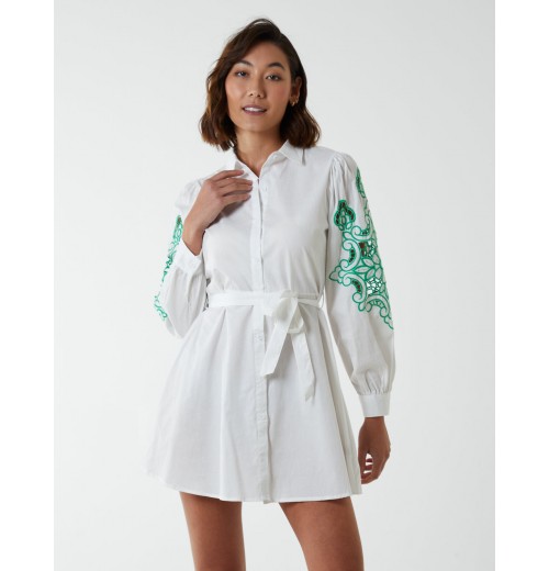 Embroidery Sleeve Cut Out Tunic