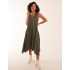 Linen A Line Midi Dress