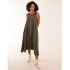 Linen A Line Midi Dress