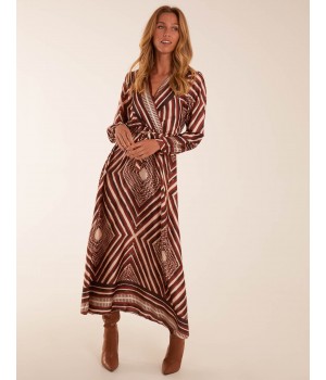 Aztec Wrap Maxi Dress