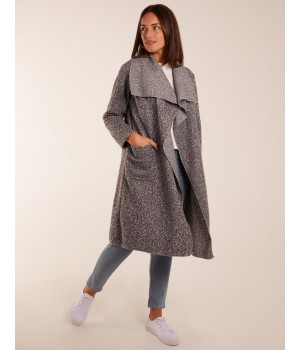 Wool Like Waterfall Cardigan Coat