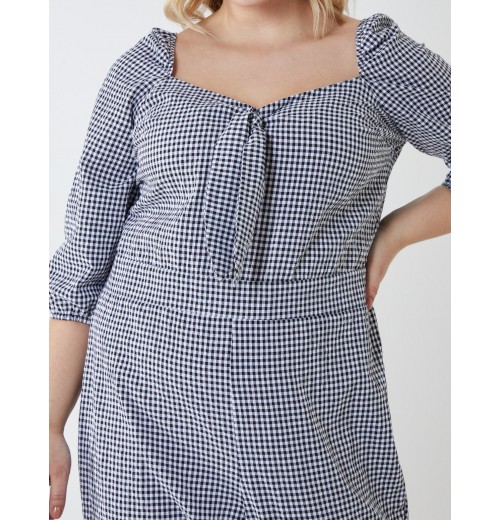 Curve Gingham Jumpsuit