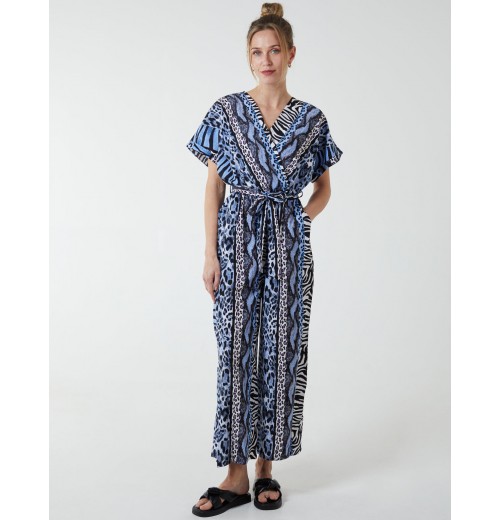 Multi Stripe Animal Jumpsuit