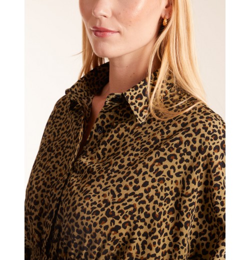 Leopard Shirt Dress