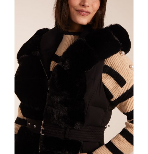 Faux Fur Detail Gilet