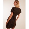 Lurex Flutter Sleeve Mini Dress